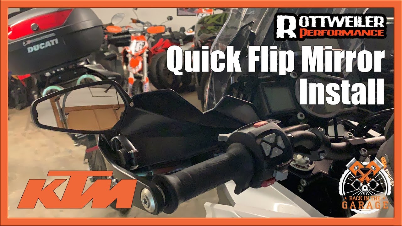 Rottweiler Quick Flip Mirror Install on KTM 790 1090 1190 1290 | Back in the Garage