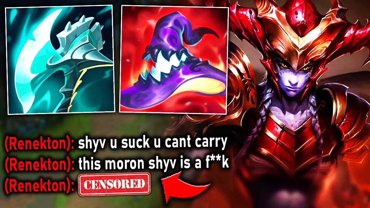 I Beat Renekton so bad he has a Mental Breakdown in all chat