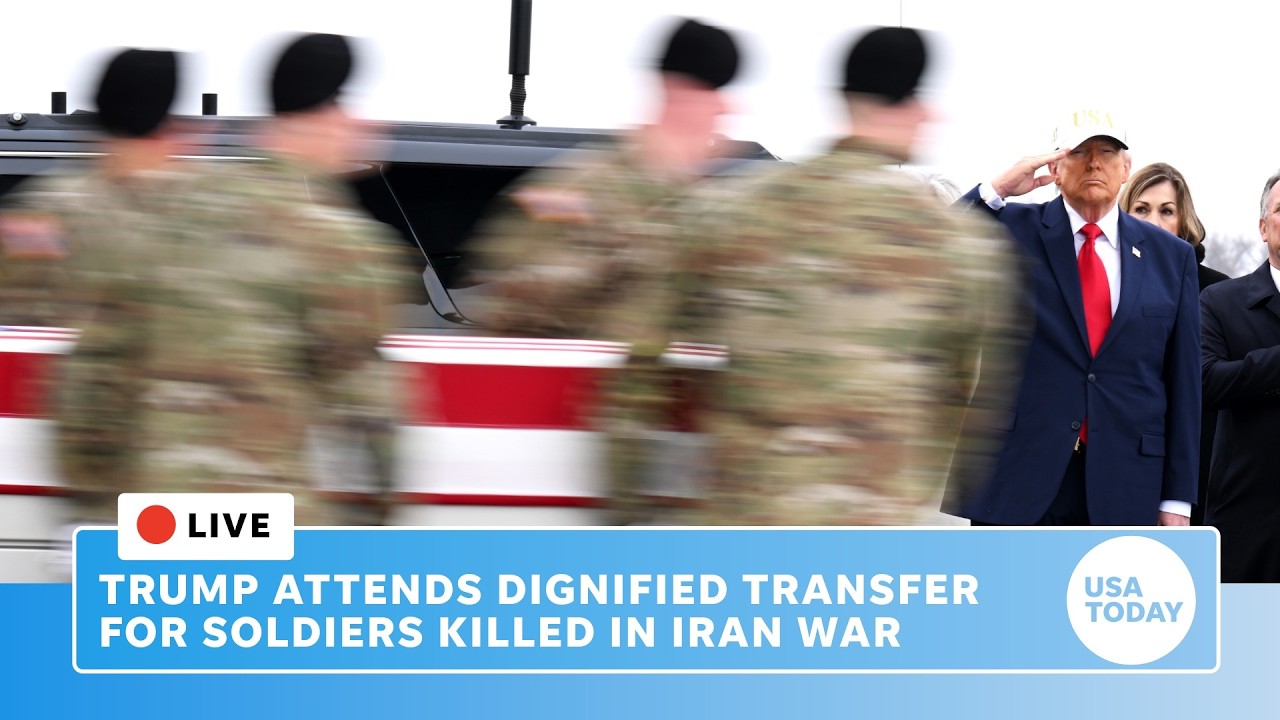REPLAY: Trump attends dignified transfer at Dover Air Force Base for Americans killed in Iran war