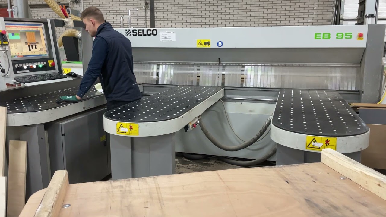 Beam saw wood saw 3200 x 3200 mm BIESSE SELCO EB 95