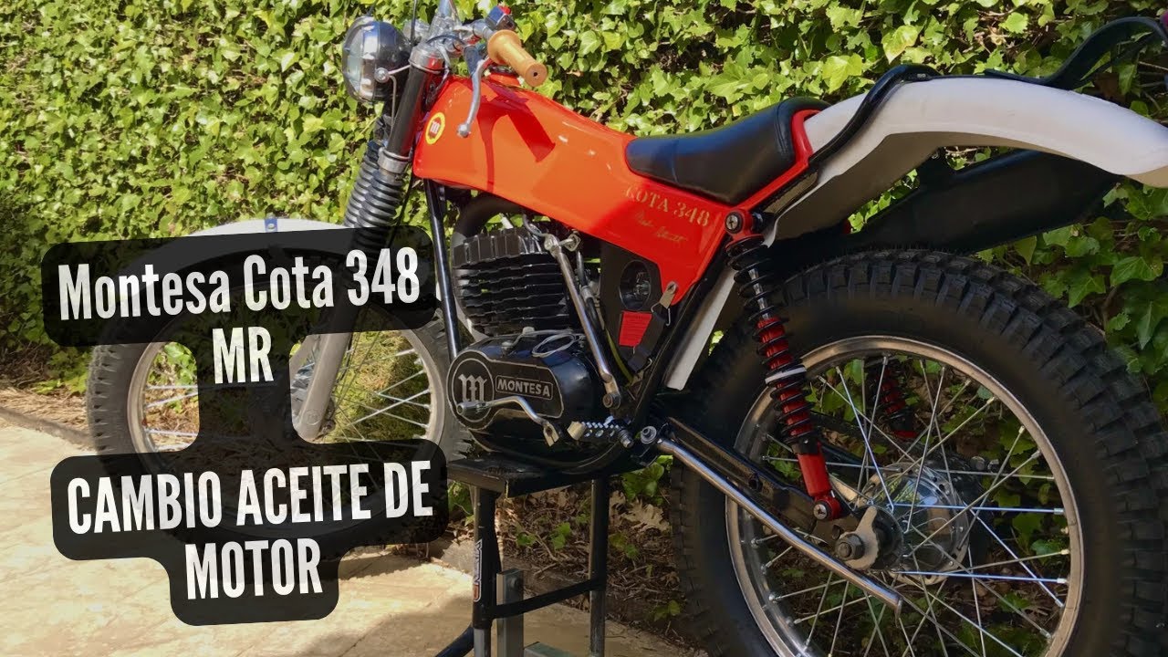 ✅ ¿COMO cambiar el ACEITE de MOTOR? Montesa COTA 348 MR.