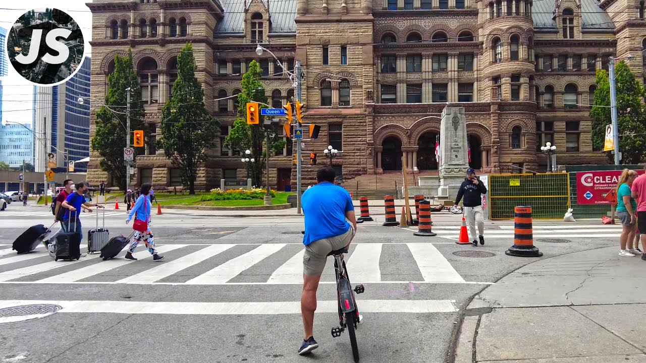 Bay Street From the Lake Through Downtown | Toronto Ride