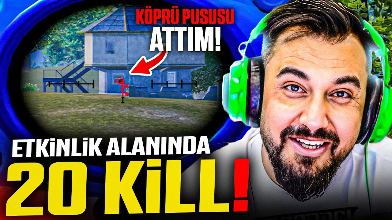 ETKİNLİK ALANINDA 20 KILL ALDIM! KÖPRÜ PUSUSU ATIYORUM | PUBG MOBILE