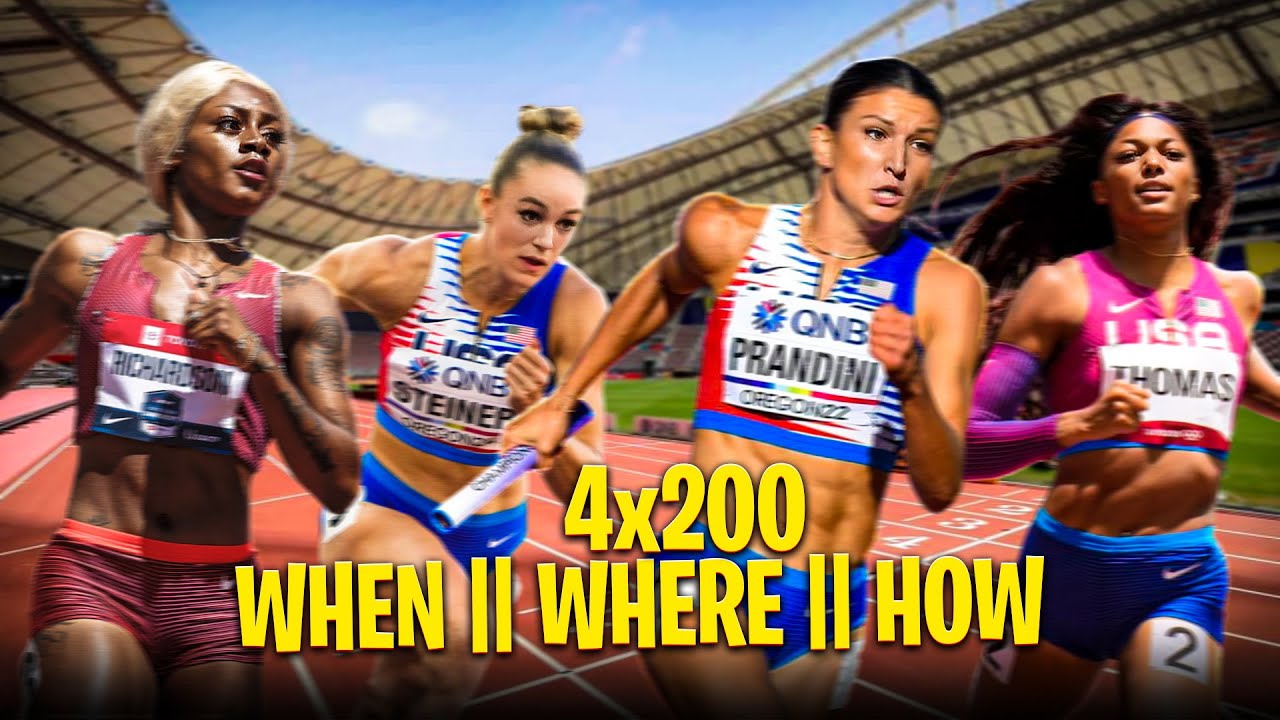 A 4x200 Lineup  || Gabby Thomas || Abby Steiner || Jenna Prandini || Tamari Davis