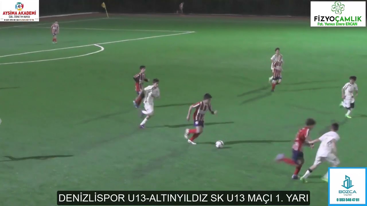 DENİZLİSPOR U13 ALTINYILDIZ SK U13 MAÇI 1  YARI