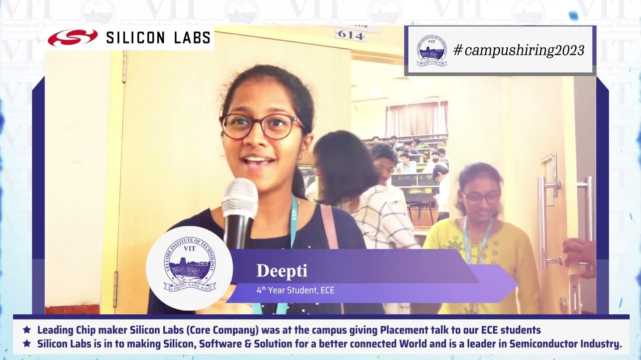 Pre placement talk by Silicon Labs | Campus Hiring 2023  | VIT