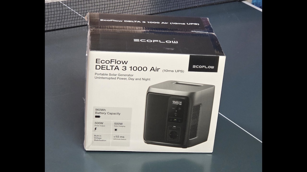 Распаковка (unpacking) EcoFlow DELTA 3 1000 AIR