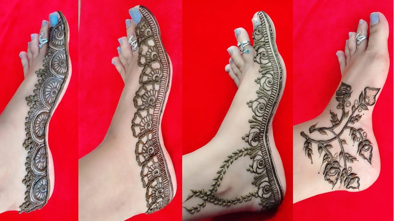 feet mehndi designs | easy feet mehndi designs | pair ki mehndi designs | latest feet mehndi design