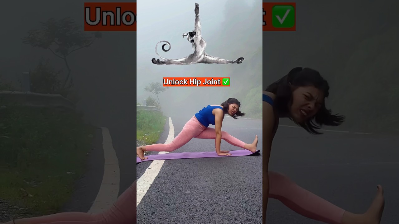 Unlock Hip Joint ✅.#shorts #yoga #motivation #kavyakevlog