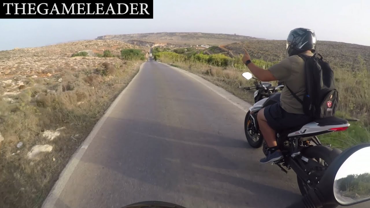 GoPro Video #10 - Gozo Saturday Ride w/ My Voge 300r Naked Sports Bike & x2 Peugeot Tweet Scooters