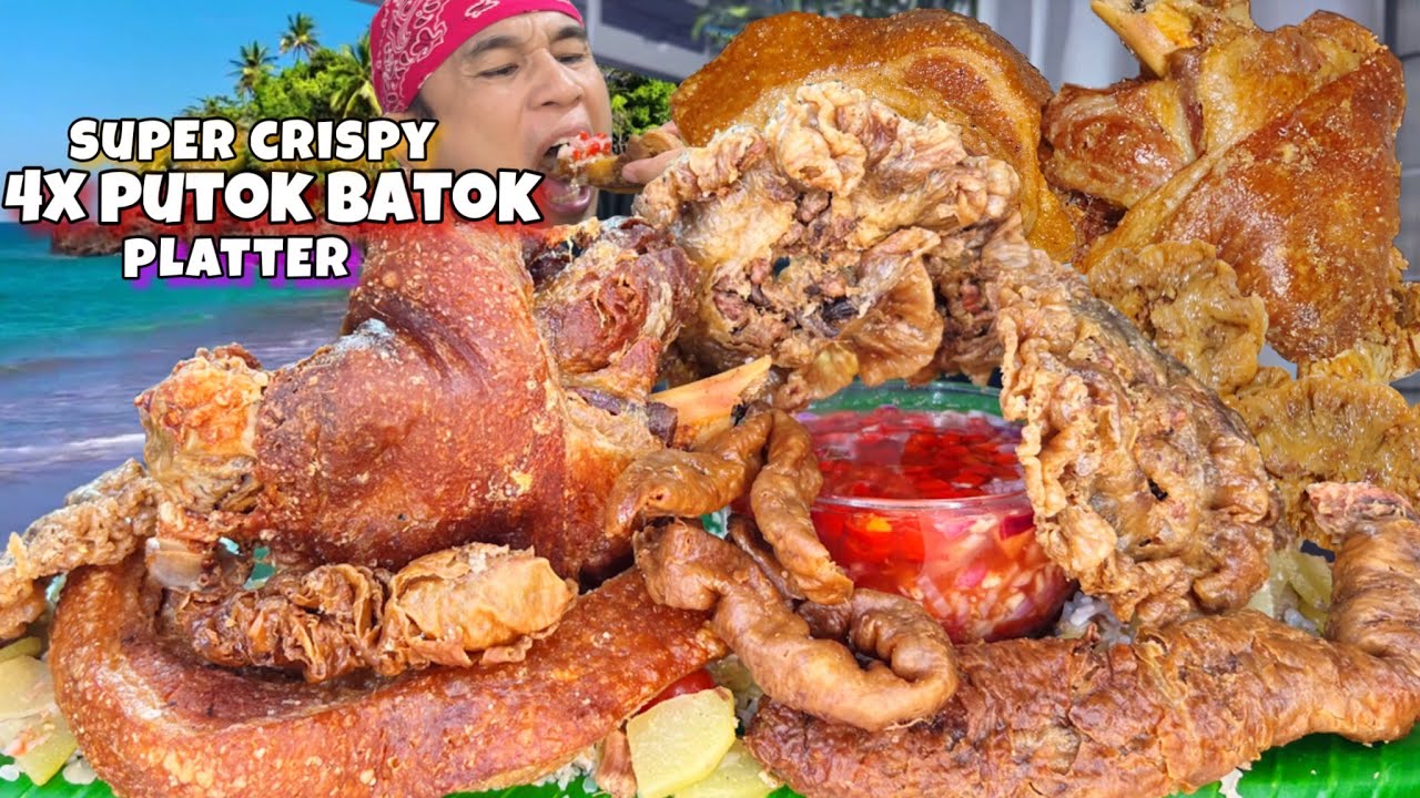 4X ПУТОК БАТОК СУПЕР ХРУСТЯЩЕЕ БЛЮДО МУКБАНГ PH EATING SHOW Хрустящая пата, лечон кавали, чичабу ...