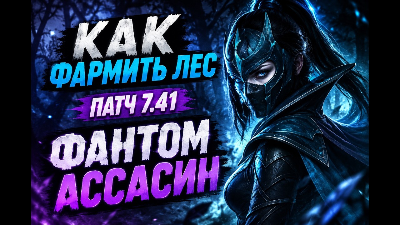 Дота 2 как фармить лес Фантом Ассасин Патч 7.41с