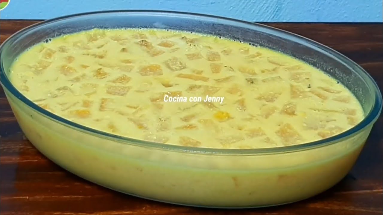 Postre de piña  fácil y delicioso  /Cocina con Jenny