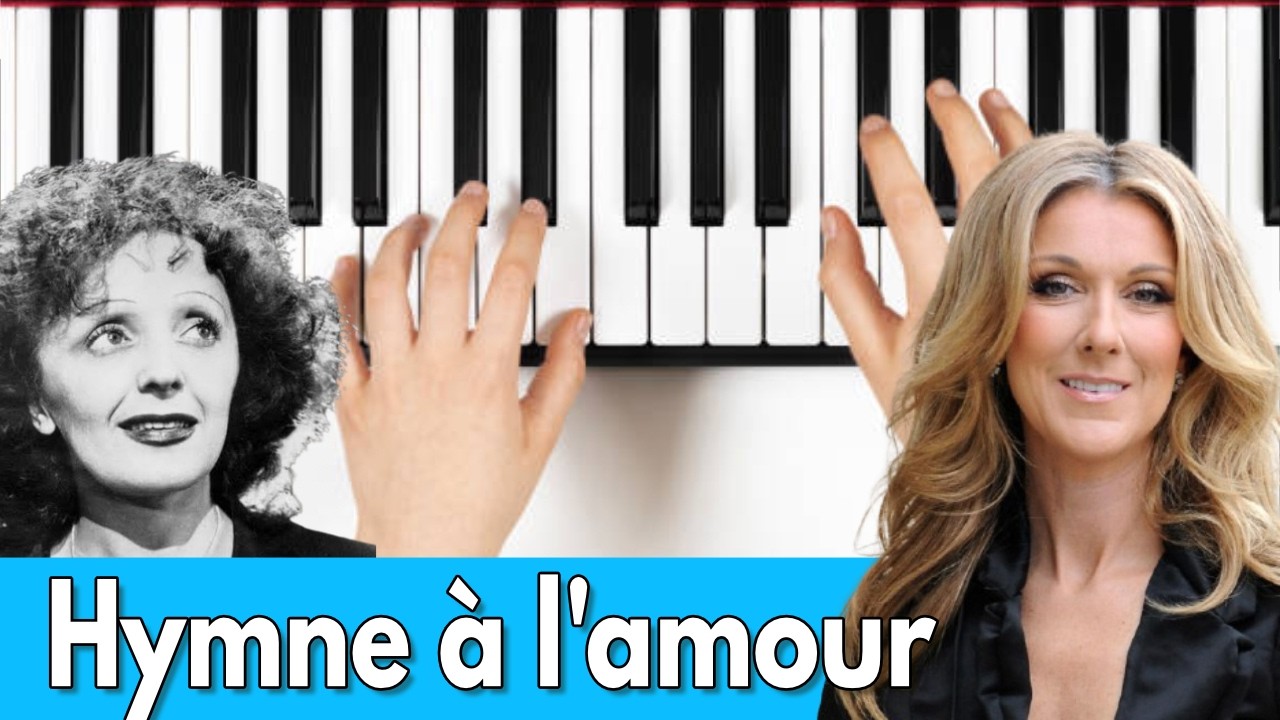 Hymne à l’amour de Édith Piaf | Cours de Piano FACILE Débutants
