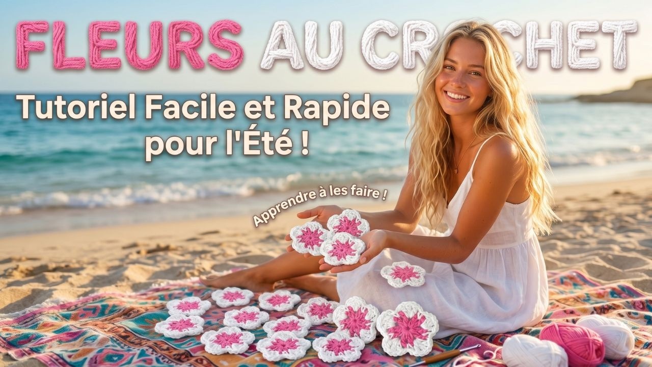 ❤️Petite fleur de printemps au Crochet spéciale débutant❤️