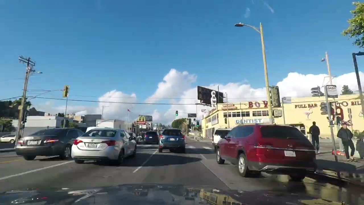 Koreatown to Glendale Galleria — Day Drive Timelapse | Forward Only