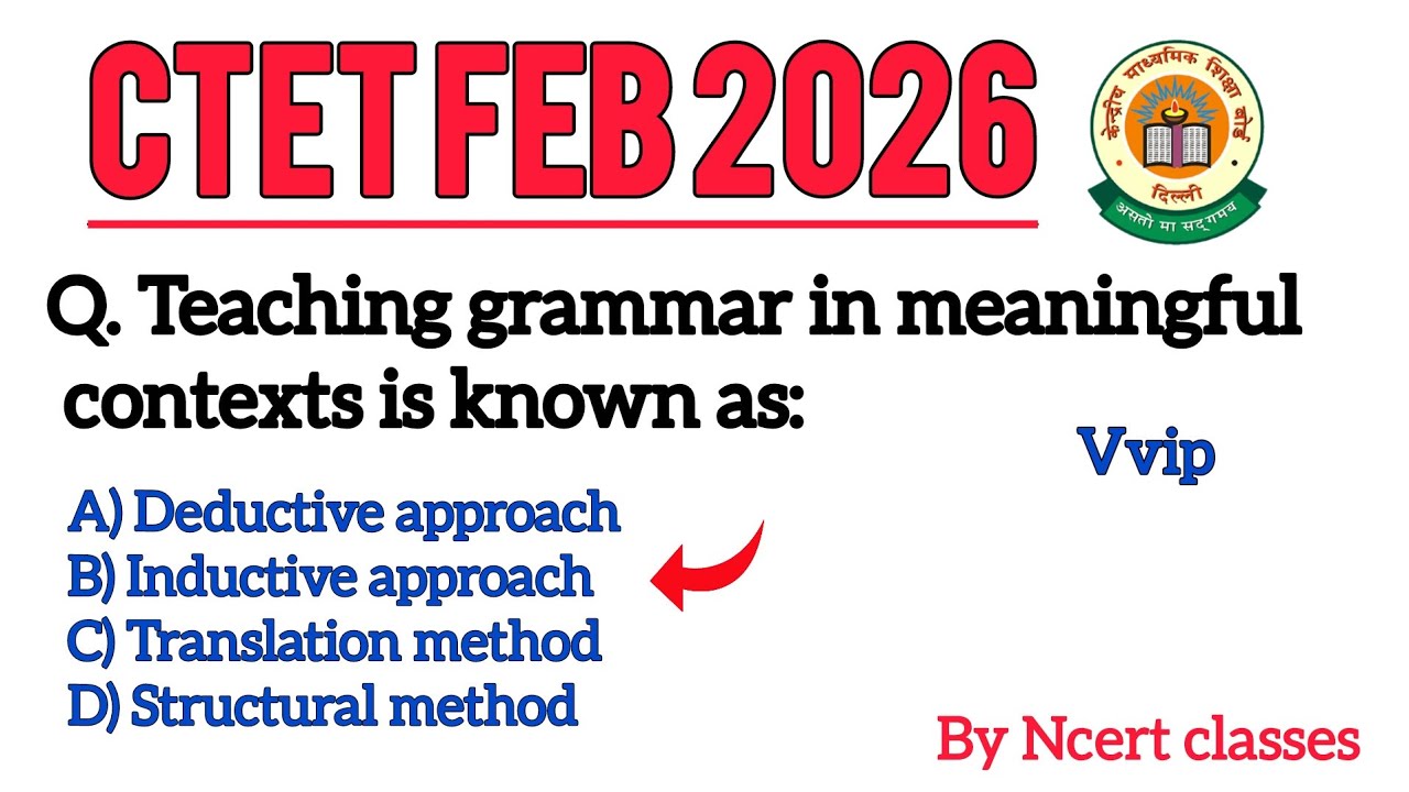 CTET 2026 English Pedagogy 🔥 | Most Important Question.......