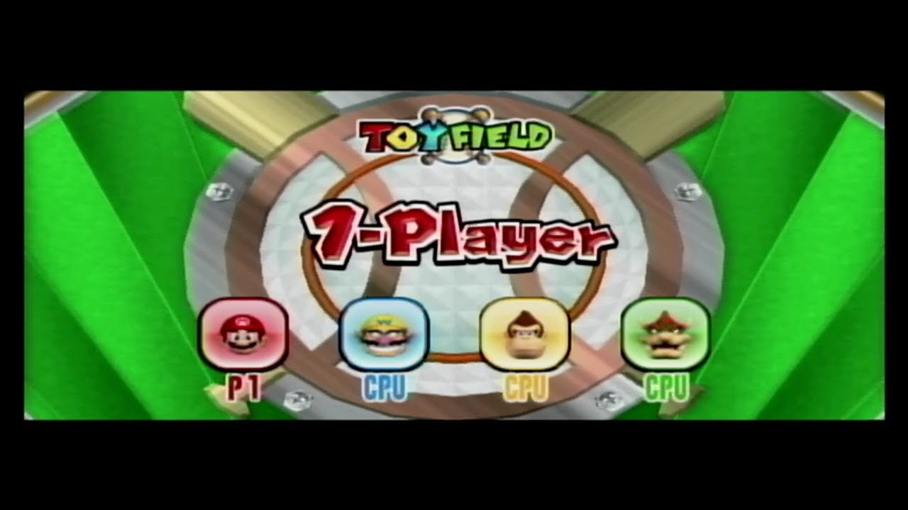 Mario Super Sluggers: Toy Field Mario vs Wario vs Donkey Kong vs Bowser Gameplay HD