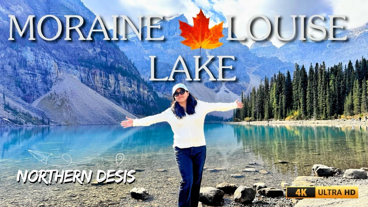 Moraine Lake & Lake Louise Day Trip from Calgary | Shuttle Guide, Canoeing & 4K Rockies Views #vlog