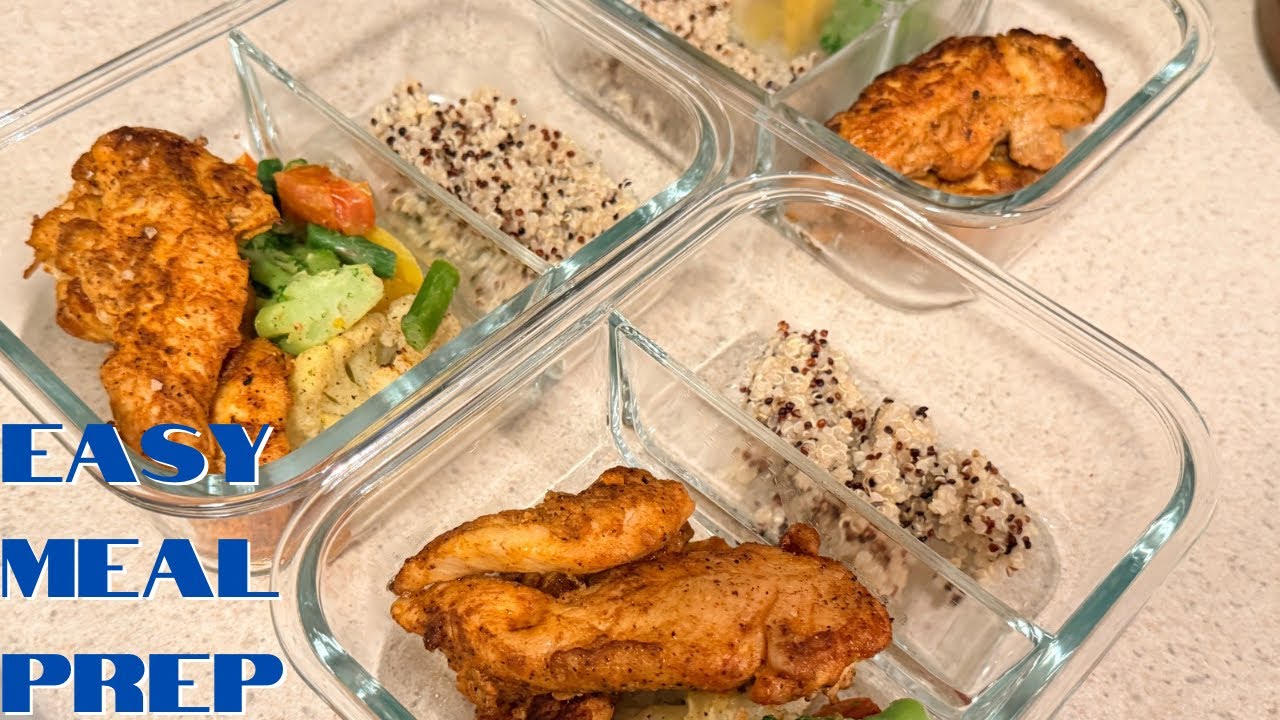 Bariatric Meal Prep | Pan Seared Chicken Tenders | Roasted Veggies | Quinoa