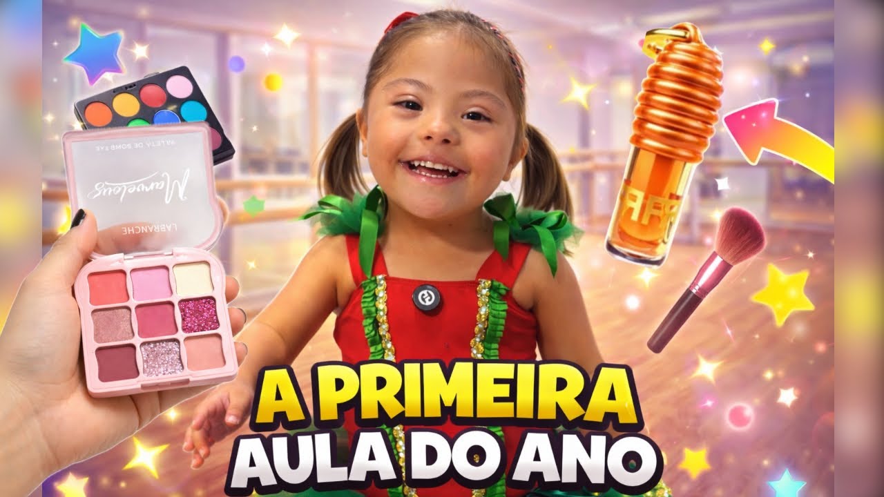 Arrume-se com a Vih para primeira aula de ballet de 2026! 