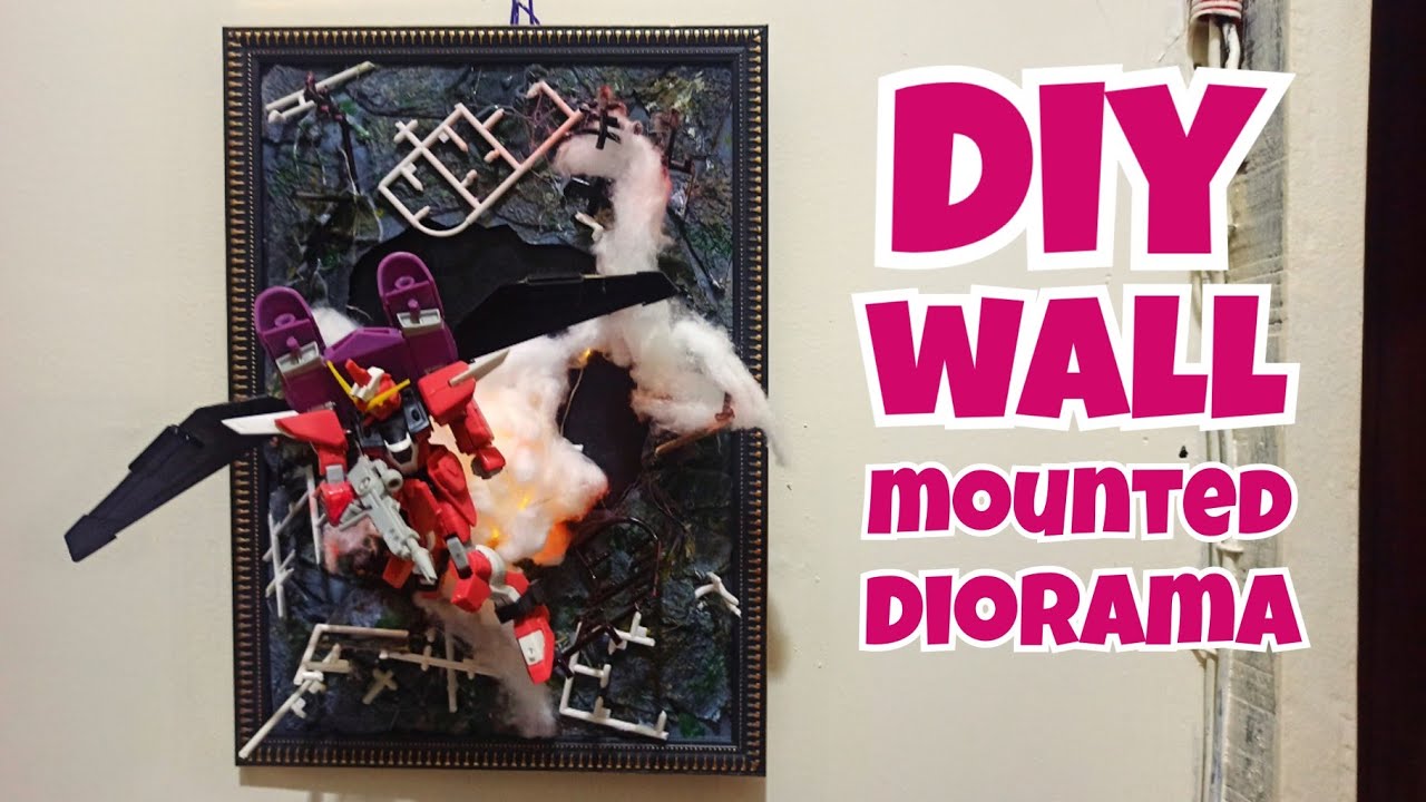 Broken Glass Picture Frame Art idea | Wall Mounted Diorama | GUNPLA