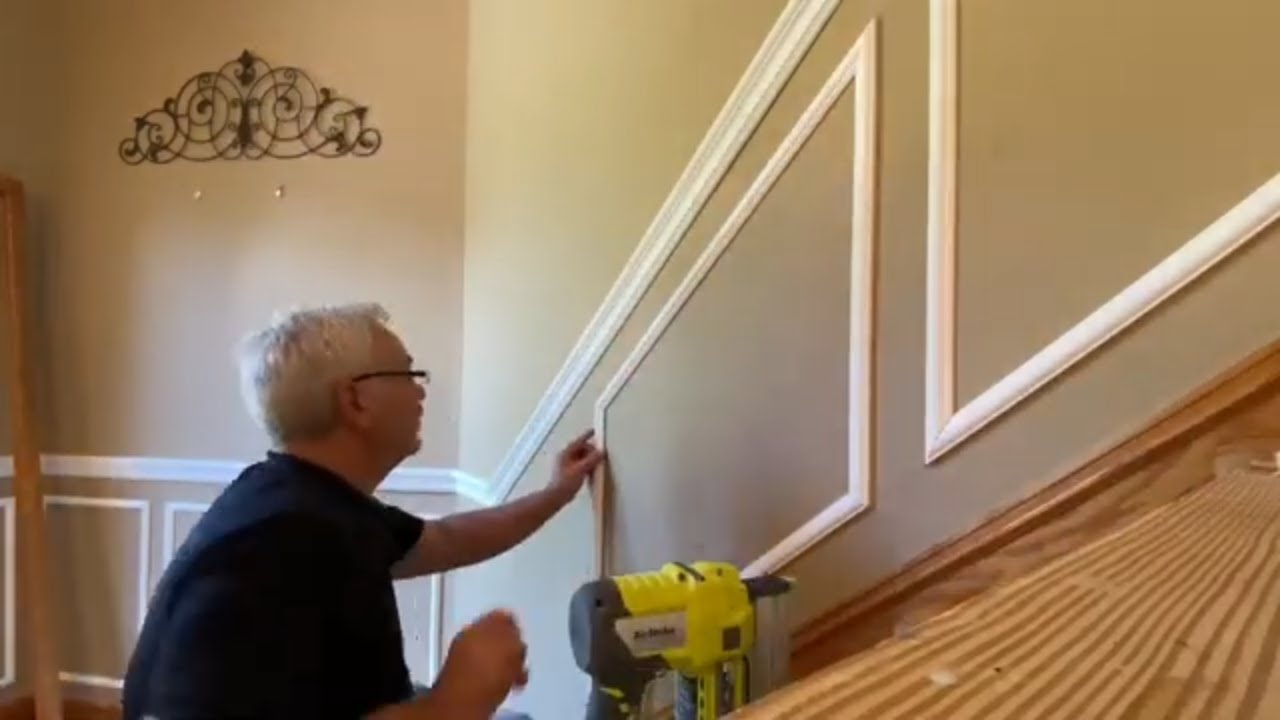 Wainscoting a Stairway (it&rsquo;s not as hard as it looks).