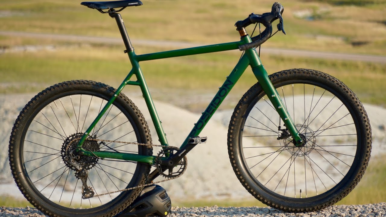 Wide, low pressure gravel bike tires for Rough Terrain with Poseidon Redwood and Panaracer DriverPro