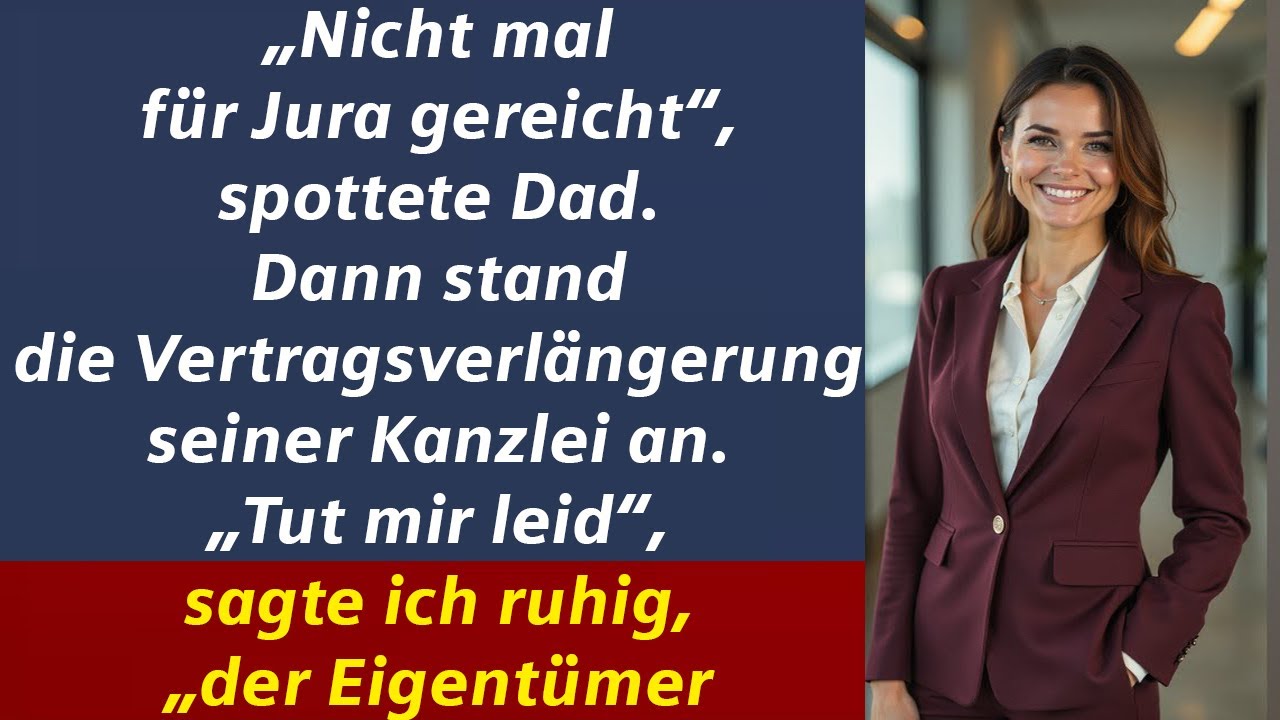MEINE ELTERN NANNTEN MICH GESCHEITERTEN ANWALT — BIS SIE DIE UNTERSCHRIFT DES EIGENTÜMERS BRAUCHTEN