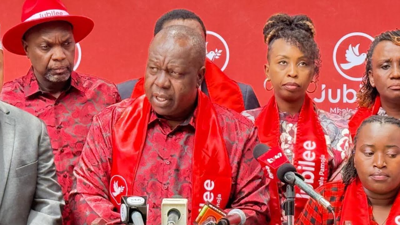 LIVE: Fred Matiang'i & other Jubilee Party Leaders in Nakuru for opening of Nakuru Jubilee offices!!