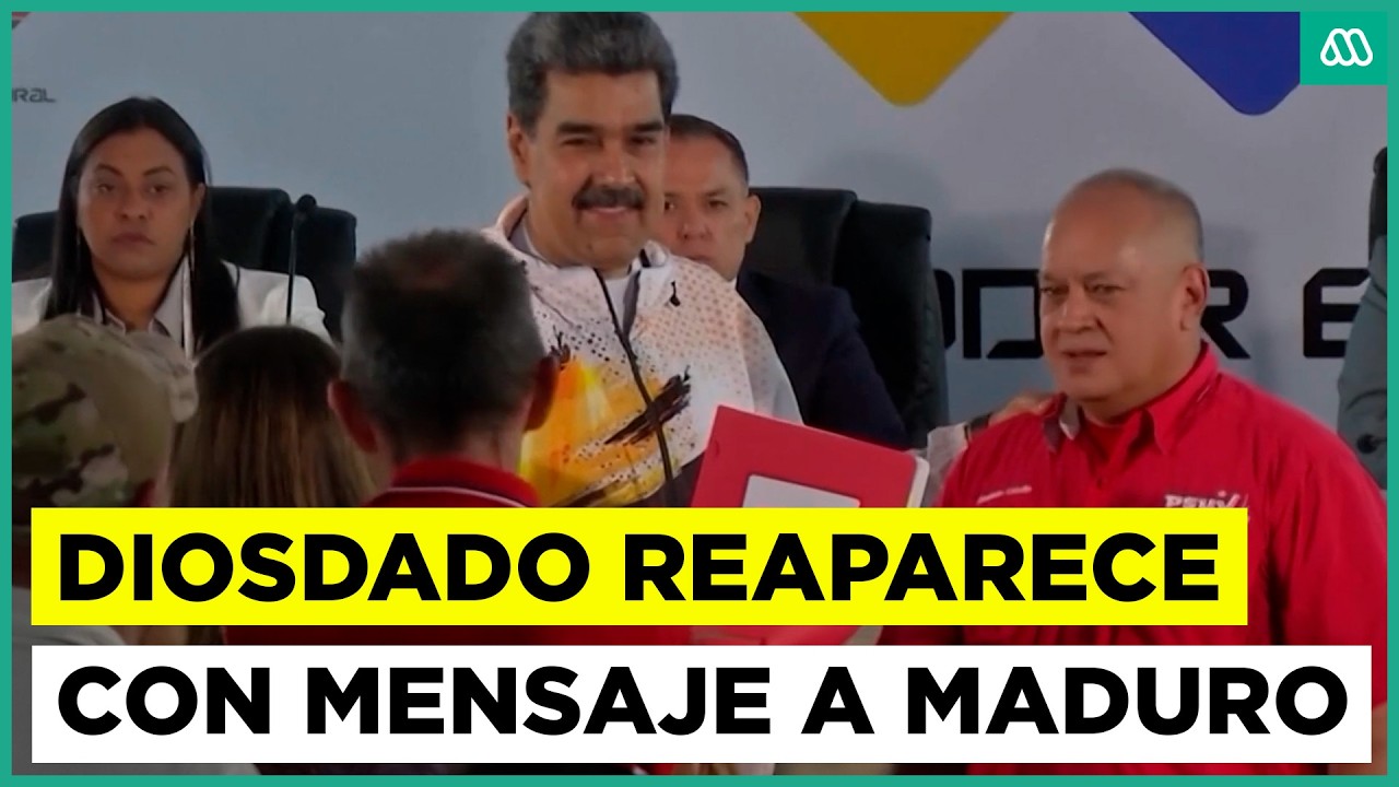 Diosdado Cabello reaparece y env&iacute;a mensaje a Maduro: 