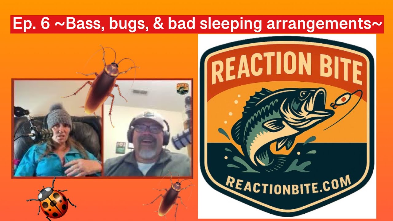 Fishing podcast Ep. 6:  Bass, Bugs, Outdoor Shows, & Julie Eats Some Crow