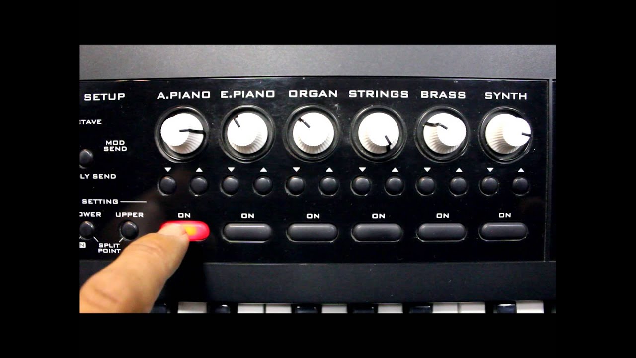 Korg PS60 e Pedal Korg EXP2 - controlando volumes master e individuais