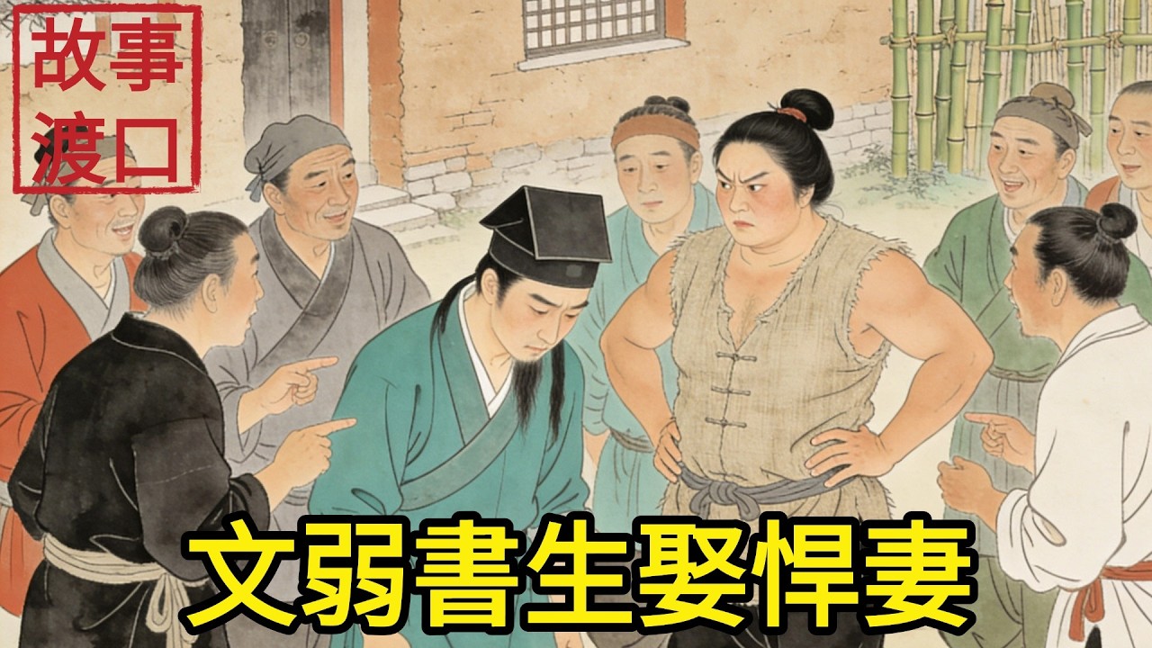 文弱書生娶了個力大無比的悍妻，被全村嘲笑，誰知洞房夜後真相一出，所有長舌婦都被狠狠打臉！#民間故事#善有善報#爲人處世#故事分享