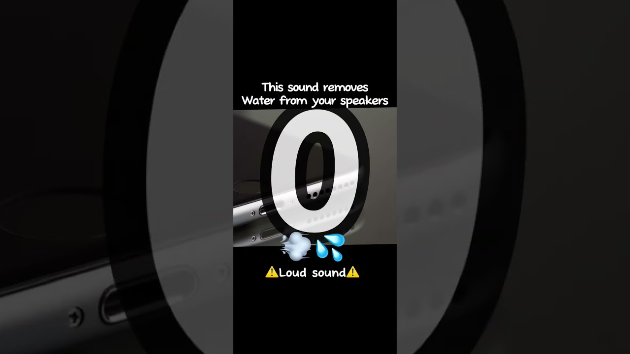 This sound removes water from your speakers 💨💦 #shorts #fy #fyp