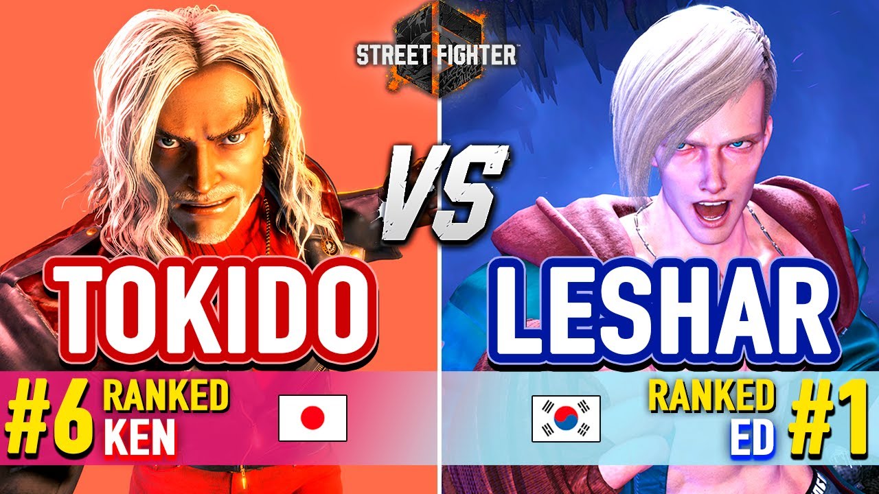 SF6 🔥 TOKIDO (#6 Ranked Ken) vs LESHAR (#1 Ranked Ed) 🔥 Street Fighter 6 High Level Gameplay