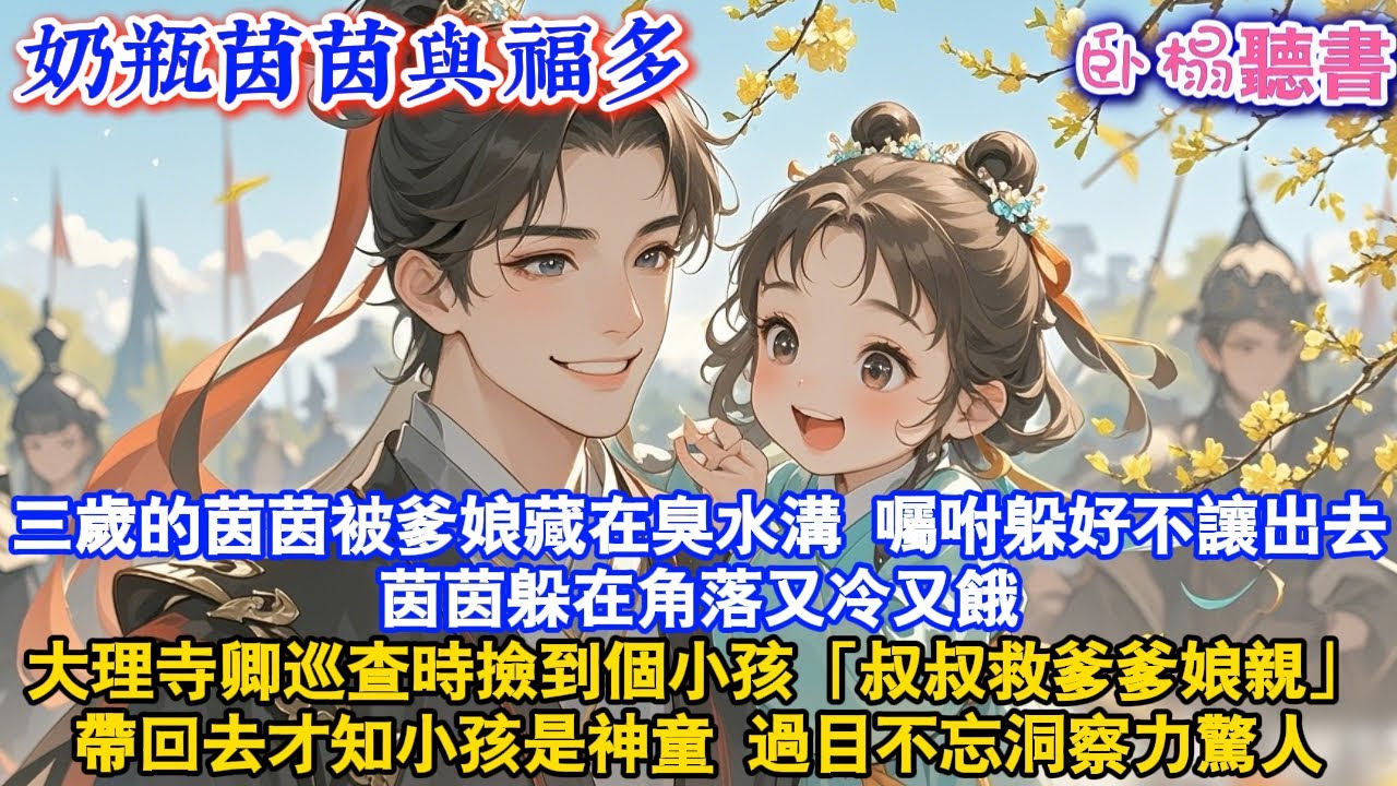 【古代萌娃】三歲的茵茵被爹娘藏在臭水溝 囑咐躲好不讓出去茵茵躲在角落又冷又餓大理寺卿巡查時撿到個小孩「叔叔救爹爹娘親」帶回去才知小孩是神童過目不忘洞察力驚人