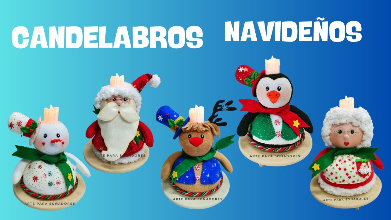 COMO HACER CANDELABROS NAVIDEÑOS.