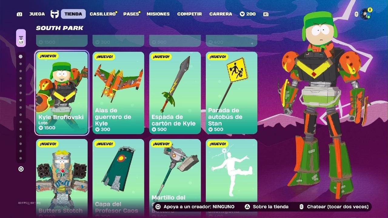 !Nuevas skins de South Park y su mini pase! :)