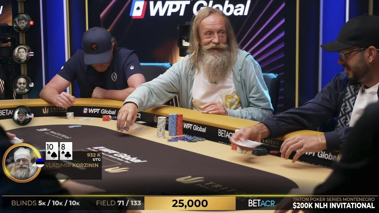 Корзинин разрывает турнир за 200 000$! Нарезка интересных раздач серии Тритон. Покер обучение.