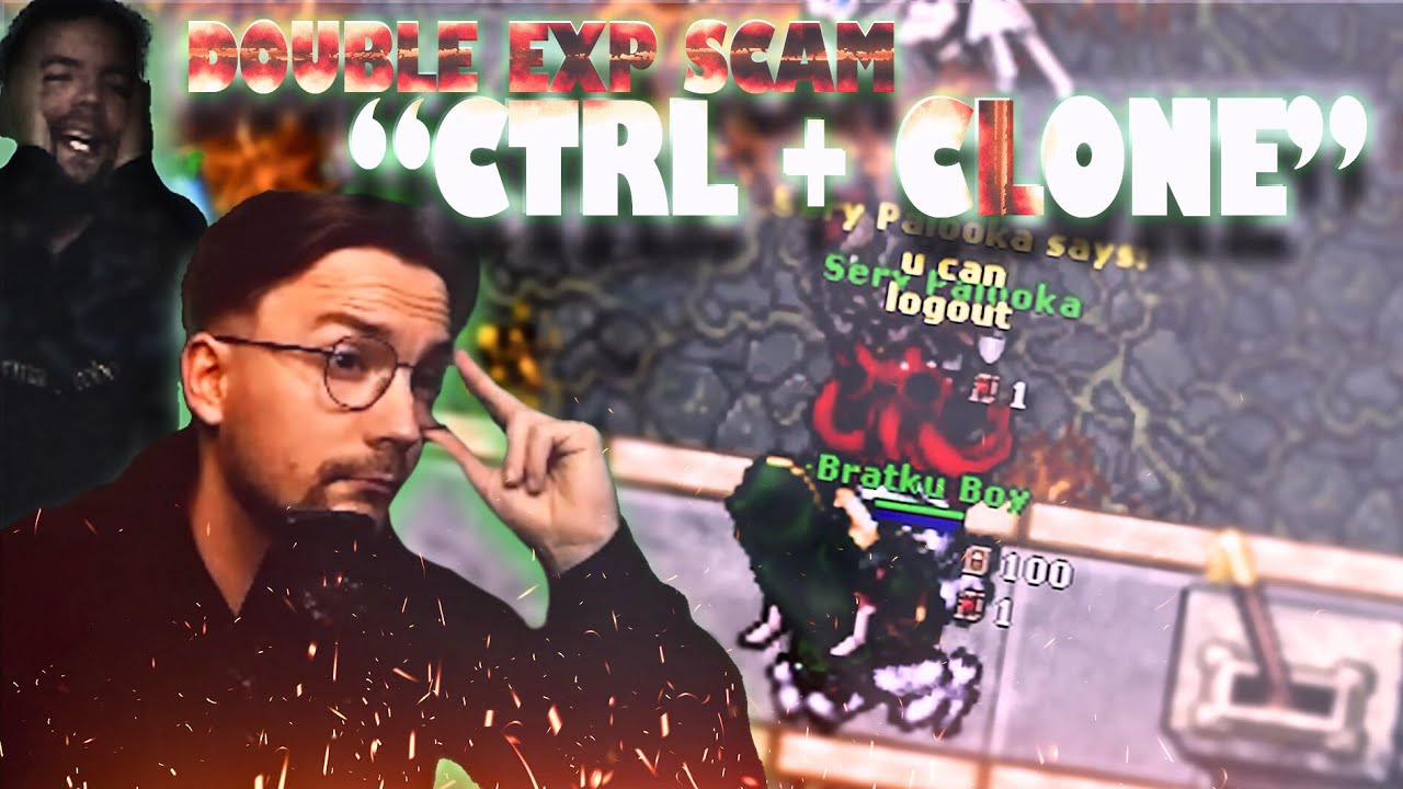 NOWY BAIT Z LOGOUT'EM | SCAM PODCZAS DOUBLE EXPA  | Tibia shorts #28