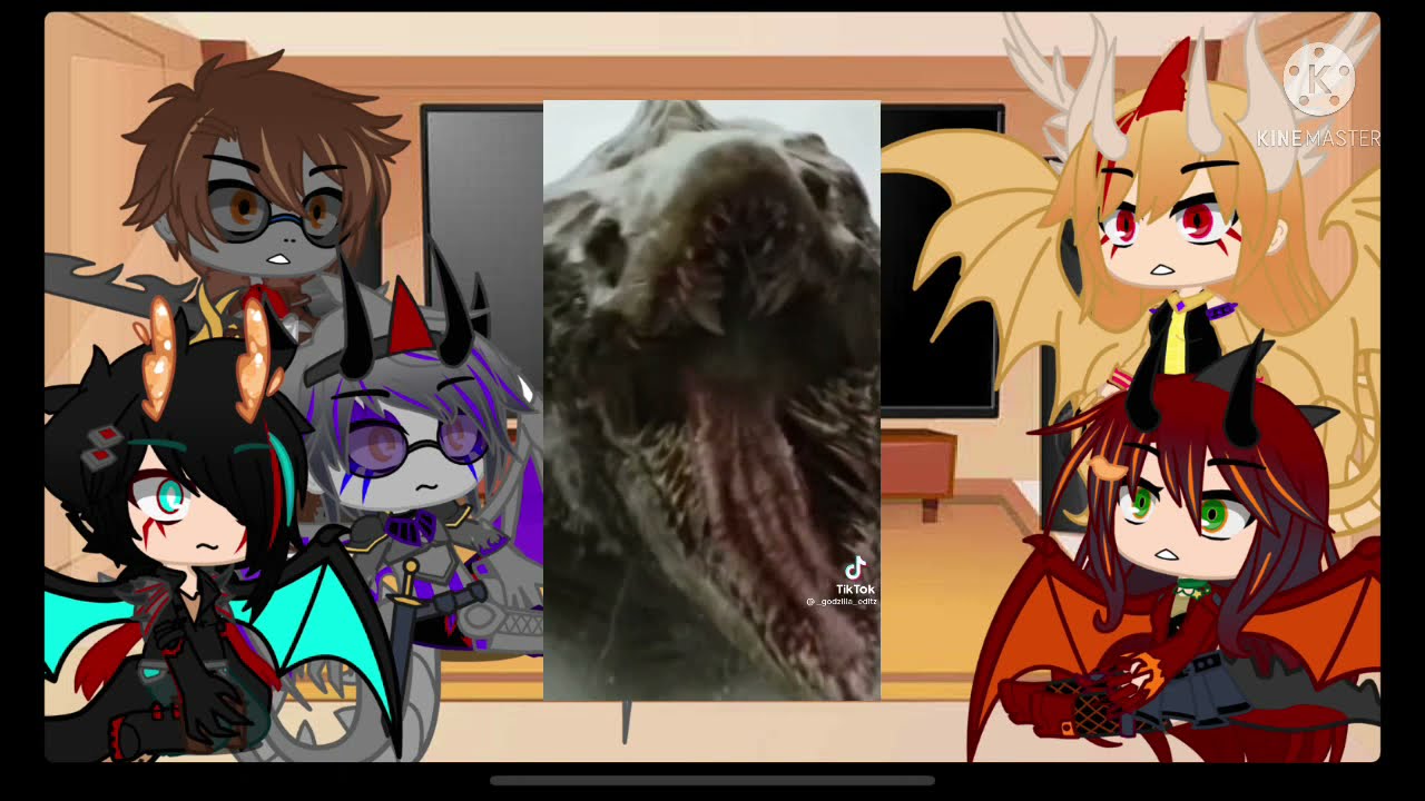 Monsterverse Future Kids react to Godzilla Tiktok (5/5).