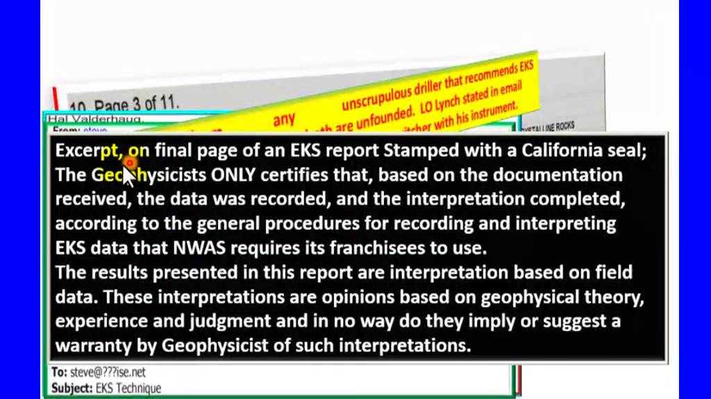 Well water. Water-Well-drilling, EKS, Electro-Seismic - Do's & Don'ts  Riverside-San Diego Ca.,