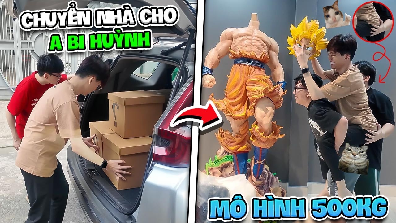 KHANGG YUNE CHUYỂN NHÀ CÙNG BI HUỲNH MANG THEO MÔ HÌNH 2000$ SIÊU VUÝP | VLOG #1