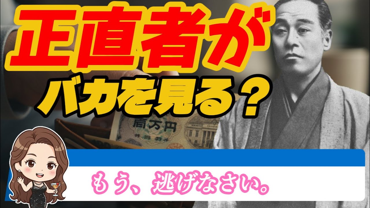 【衝撃】正直者が損をする理由。福沢諭吉の答えが残酷すぎた