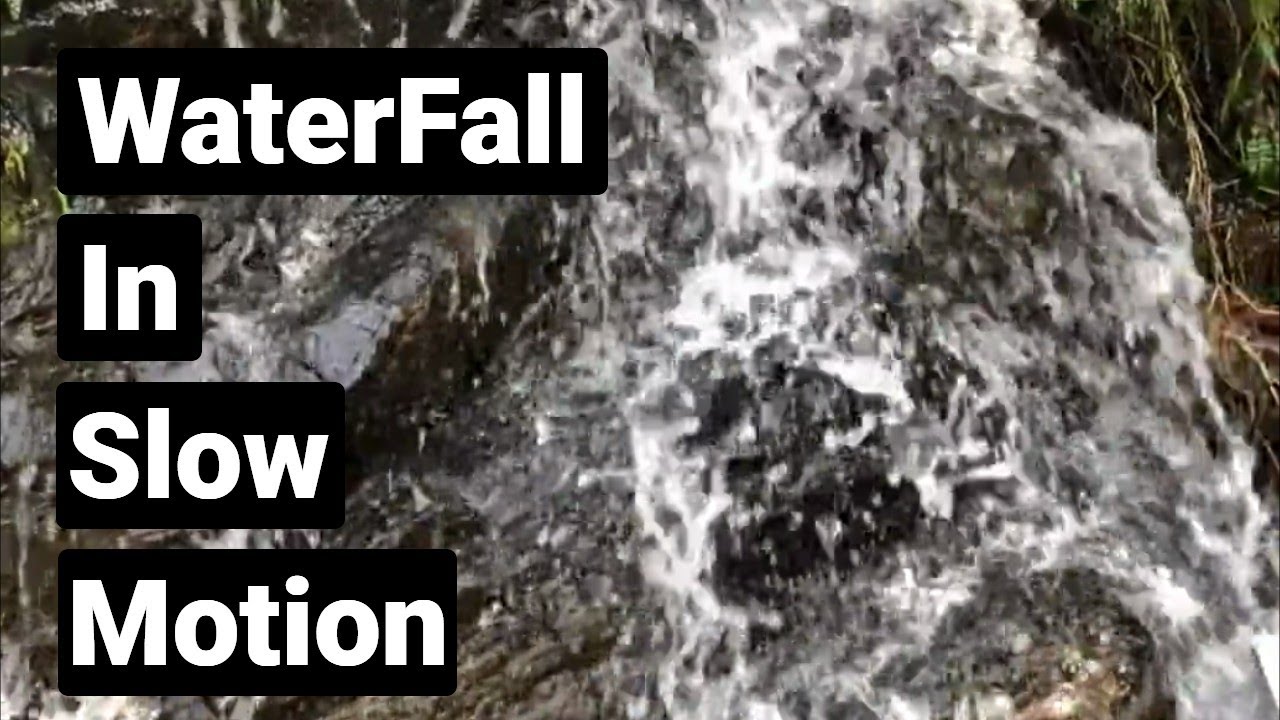 WATERFALL SLOW MOTION - Nature of Relaxation, Waterfall Sounds, Slow Motion Waterfall