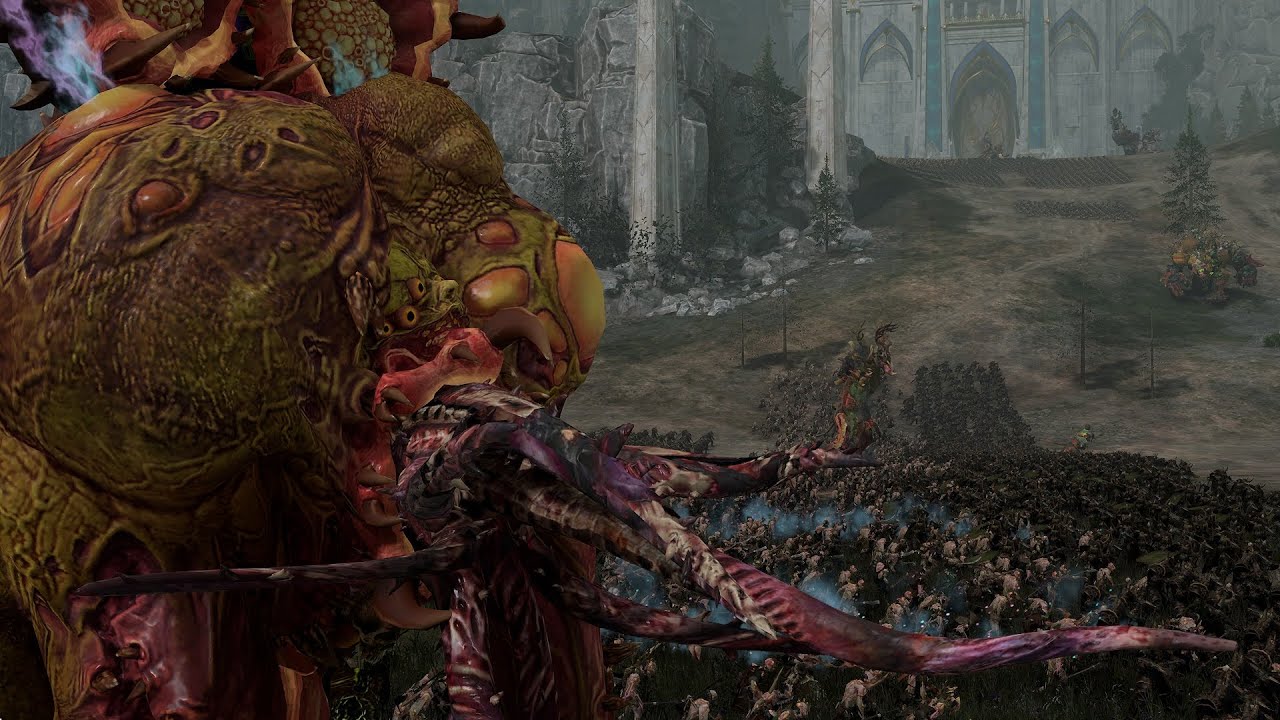Nurgle monsters- High elves vs Nurgle Warhammer 3 cinematic battle