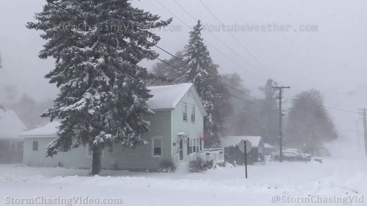Port Austin MI Lake Effect Snow of Lake Huron - 11/11/2019