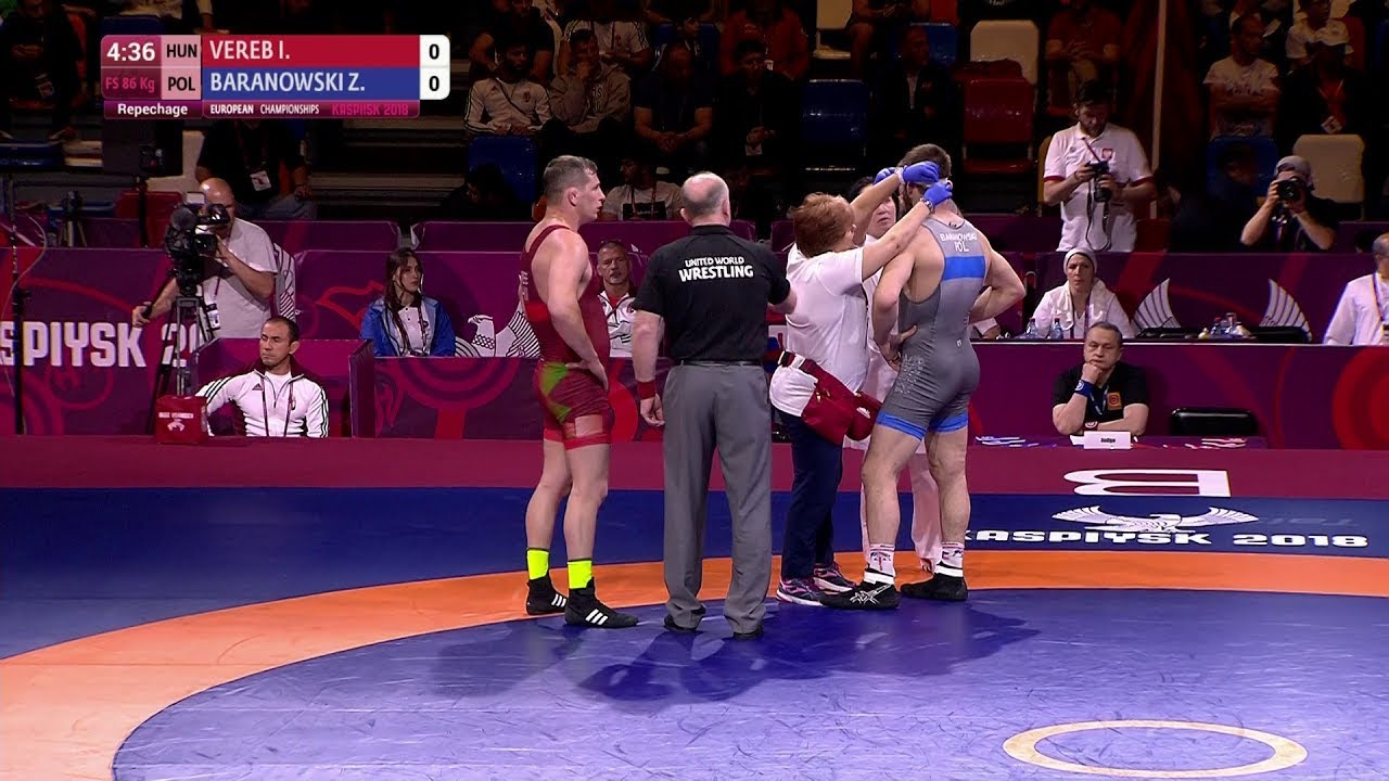 Repechage FS - 86 kg: I. VEREB (HUN) v. Z. BARANOWSKI (POL)