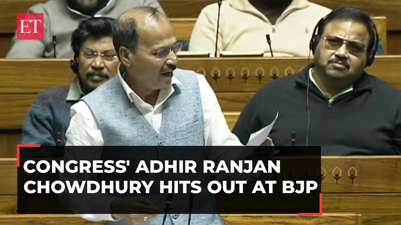 White Paper debate: Congress' Adhir Ranjan Chowdhury hits out at BJP,  claims scams during NDA govt